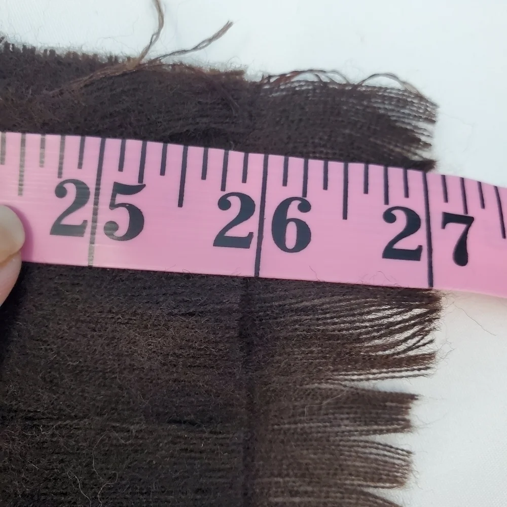 New with tags 100% lambswool chocolate brown scarf